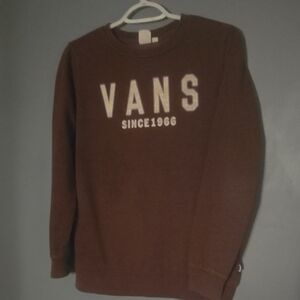 Vans Women's Brown Crewneck Sweatshirt